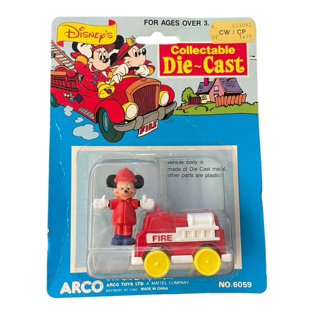 Mickey Mouse Fire Truck‎ Arco Collectable Die Cast